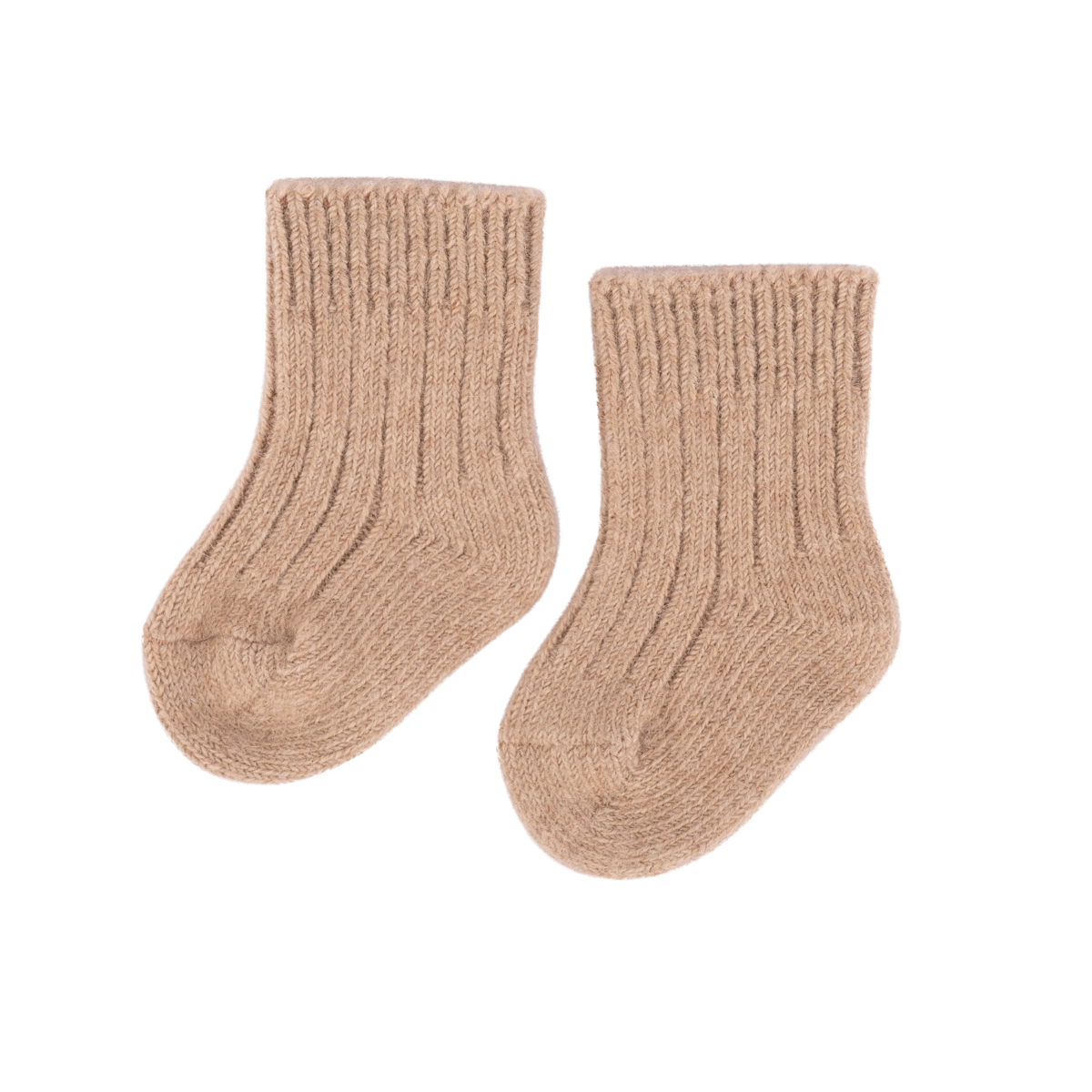 "Little Steps" Camel Wool Socks